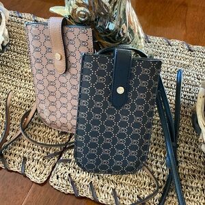Two phone crossbody pouches